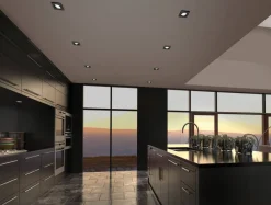 Sisustusvalaisimet^Trio Lighting LED alasvalo Pamir mattamusta neliö