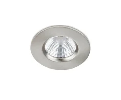 Sisustusvalaisimet^Trio Lighting LED alasvalo Zagros IP65 harjattu teräs pyöreä