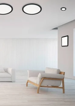 Sisustusvalaisimet^Trio Lighting LED kattovalaisin Camillus 40 cm mattamusta