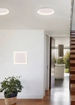 Sisustusvalaisimet^Trio Lighting LED kattovalaisin Rotonda neliö mattavalkoinen