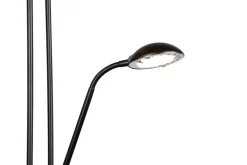 Sisustusvalaisimet^Trio Lighting LED lattiavalaisin Spock mattamusta