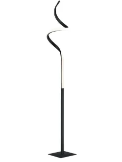 Sisustusvalaisimet^Trio Lighting LED lattiavalaisin Course mattamusta