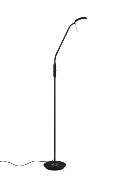 Sisustusvalaisimet^Trio Lighting LED lattiavalaisin Monza mattamusta