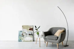 Sisustusvalaisimet^Trio Lighting LED lattiavalaisin Solo mattamusta