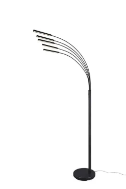 Sisustusvalaisimet^Trio Lighting LED lattiavalaisin Reed mattamusta