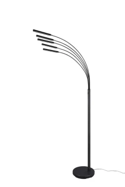 Sisustusvalaisimet^Trio Lighting LED lattiavalaisin Reed mattamusta