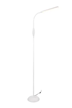 Sisustusvalaisimet^Trio Lighting LED lattiavalaisin Toro valkoinen
