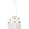 Sisustusvalaisimet^Trio Lighting LED riippuvalaisin Pomp 38 cm kromi/kirkas