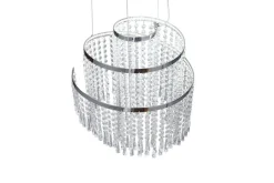 Sisustusvalaisimet^Trio Lighting LED riippuvalaisin Pomp 38 cm kromi/kirkas