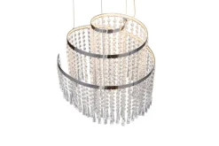 Sisustusvalaisimet^Trio Lighting LED riippuvalaisin Pomp 38 cm kromi/kirkas