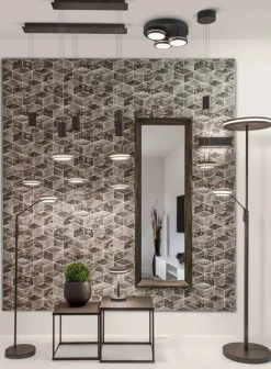 Sisustusvalaisimet^Trio Lighting LED seinävalaisin Concha 28 cm antrasiitti