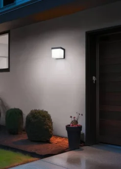 Ulkovalaisimet^Trio Lighting LED seinävalaisin Yangtze antrasiitti