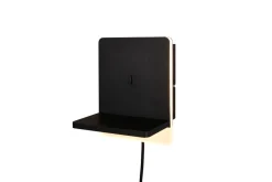 Sisustusvalaisimet^Trio Lighting LED seinävalaisin Fairfield mattamusta latausa