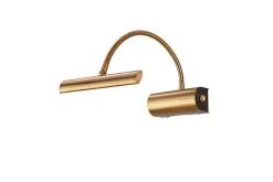 Sisustusvalaisimet^Trio Lighting LED tauluvalaisin Curtis antiikkimessinki