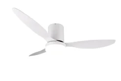 Sisustusvalaisimet^Trio Lighting LED tuuletinkattovalaisin Göteborg mattavalkoi