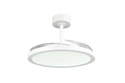 Sisustusvalaisimet^Trio Lighting LED tuuletinkattovalaisin Kasfjord mattavalkoi