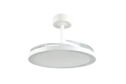 Sisustusvalaisimet^Trio Lighting LED tuuletinkattovalaisin Kasfjord mattavalkoi