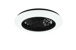 Sisustusvalaisimet^Trio Lighting LED tuuletinkattovalaisin Stralsund mattamusta