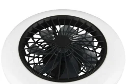 Sisustusvalaisimet^Trio Lighting LED tuuletinkattovalaisin Stralsund mattamusta