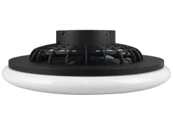 Sisustusvalaisimet^Trio Lighting LED tuuletinkattovalaisin Stralsund mattamusta