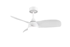 Sisustusvalaisimet^Trio Lighting LED tuuletinkattovalaisin Helsinki mattavalkoi