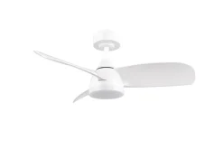 Sisustusvalaisimet^Trio Lighting LED tuuletinkattovalaisin Helsinki mattavalkoi