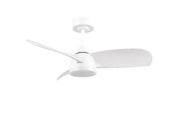 Sisustusvalaisimet^Trio Lighting LED tuuletinkattovalaisin Helsinki mattavalkoi