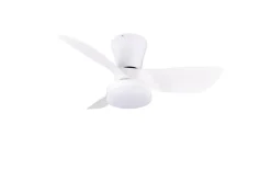 Sisustusvalaisimet^Trio Lighting LED tuuletinkattovalaisin Randers mattavalkoin