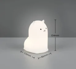 Lastentarvikkeet|Lastenhuone^Trio Lighting LED-pöytävalaisin Paky RGBW valkoinen