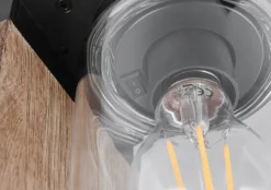 Ulkovalaisimet^Trio Lighting pylväsvalaisin Ardila 100 cm E27 puu/m.musta h