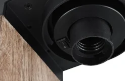 Ulkovalaisimet^Trio Lighting pylväsvalaisin Ardila 100 cm E27 puu/m.musta h