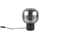 Sisustusvalaisimet^Trio Lighting pöytävalaisin Diva E27 mattamusta/kromattu