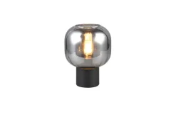 Sisustusvalaisimet^Trio Lighting pöytävalaisin Diva E27 mattamusta/kromattu