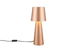 Sisustusvalaisimet^Trio Lighting pöytävalaisin Nubian E27 kahvinruskea