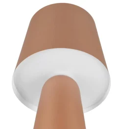 Sisustusvalaisimet^Trio Lighting pöytävalaisin Nubian E27 kahvinruskea