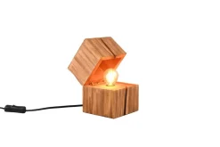 Sisustusvalaisimet^Trio Lighting pöytävalaisin Treasure E14 (sis.) puu