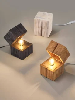 Sisustusvalaisimet^Trio Lighting pöytävalaisin Treasure E14 (sis.) puu