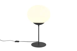 Sisustusvalaisimet^Trio Lighting pöytävalaisin Fomento E27 mattamusta/valkoinen