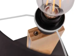 Sisustusvalaisimet^Trio Lighting pöytävalaisin Rahul LED + E27 puu/musta