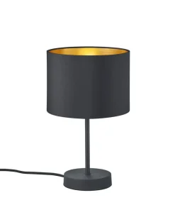 Sisustusvalaisimet^Trio Lighting pöytävalaisin Hostel E27 mattamusta/kulta