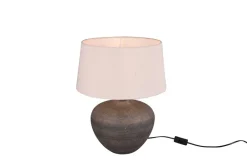 Sisustusvalaisimet^Trio Lighting pöytävalaisin Lou 46 cm E27 ruskea