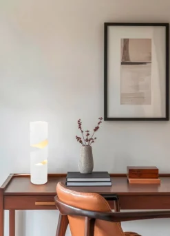 Sisustusvalaisimet^Trio Lighting pöytävalaisin Stream GU10 mattavalkoinen