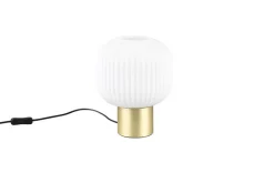 Sisustusvalaisimet^Trio Lighting pöytävalaisin Diva E27 mattamessinki/valkoinen