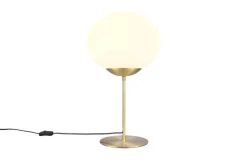 Sisustusvalaisimet^Trio Lighting pöytävalaisin Fomento E27 mattamessinki/valkoi