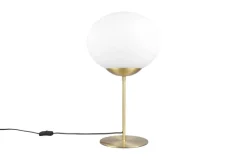 Sisustusvalaisimet^Trio Lighting pöytävalaisin Fomento E27 mattamessinki/valkoi