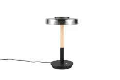 Sisustusvalaisimet^Trio Lighting pöytävalaisin Celeste LED mattamusta/kromattu/