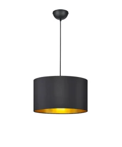 Sisustusvalaisimet^Trio Lighting riippuvalaisin Hostel E27 mattamusta/kulta