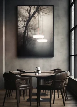 Sisustusvalaisimet^Trio Lighting riippuvalaisin Celeste LED 1-os kahvinruskea