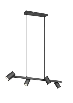 Sisustusvalaisimet^Trio Lighting riippuvalaisin Marley 4-os 80 cm GU10 mattamus