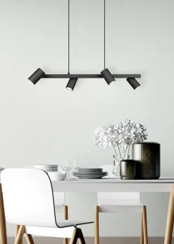Sisustusvalaisimet^Trio Lighting riippuvalaisin Marley 4-os 80 cm GU10 mattamus
